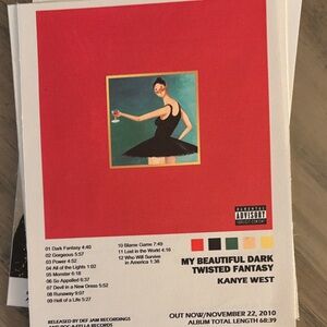 My Beautiful Dark Twisted Fantasy Album Cover Art Print